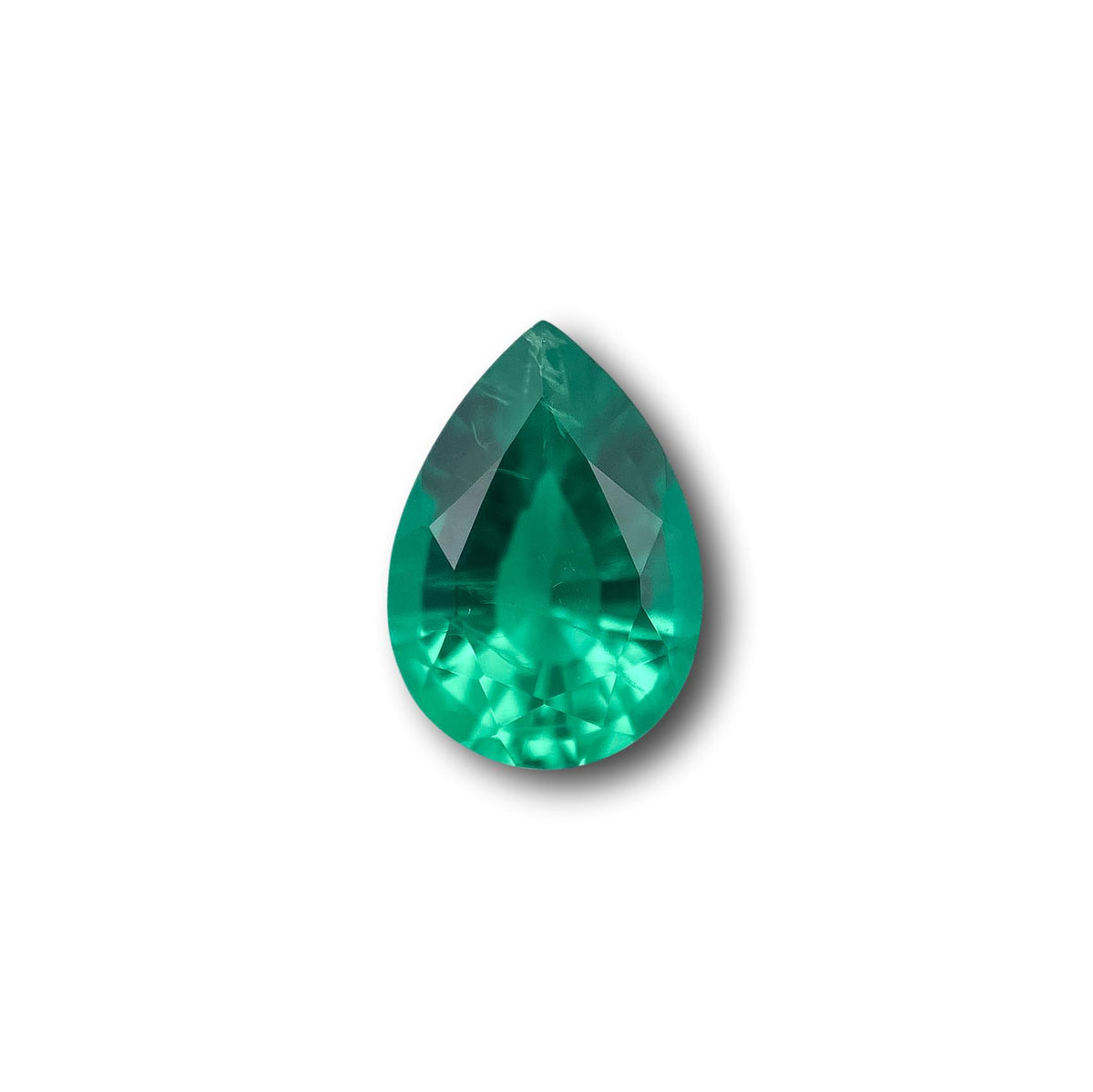 2.22ct | Brilliant Cut Pear Shape Lab Emerald