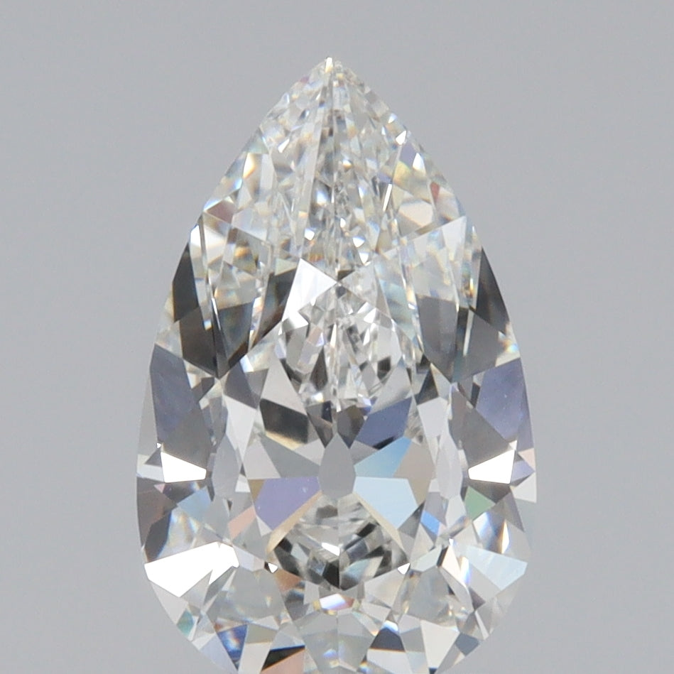 2.29ct | F/VVS2 Pear Shape Old Mine Cut Lab Diamond (IGI)