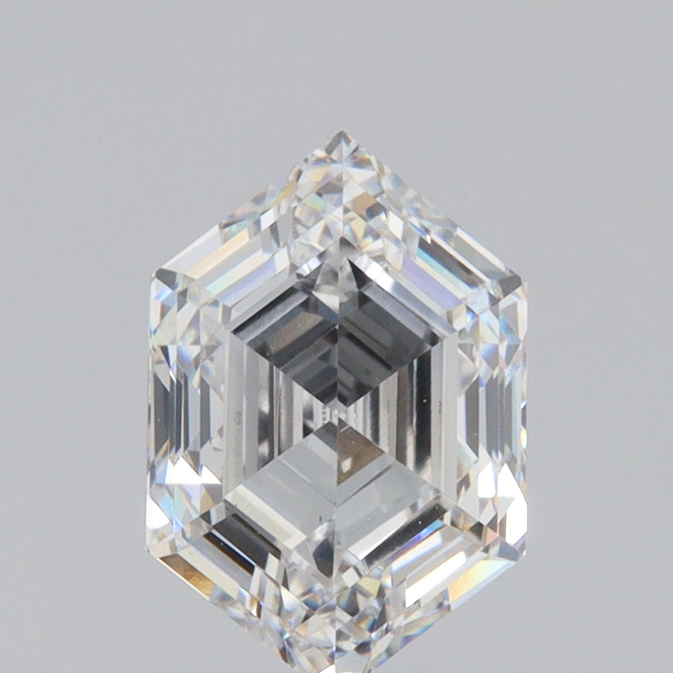2.00ct | E/VVS2 Hexagon Shape Step Cut Lab Diamond (IGI)-LITHOS Diamond