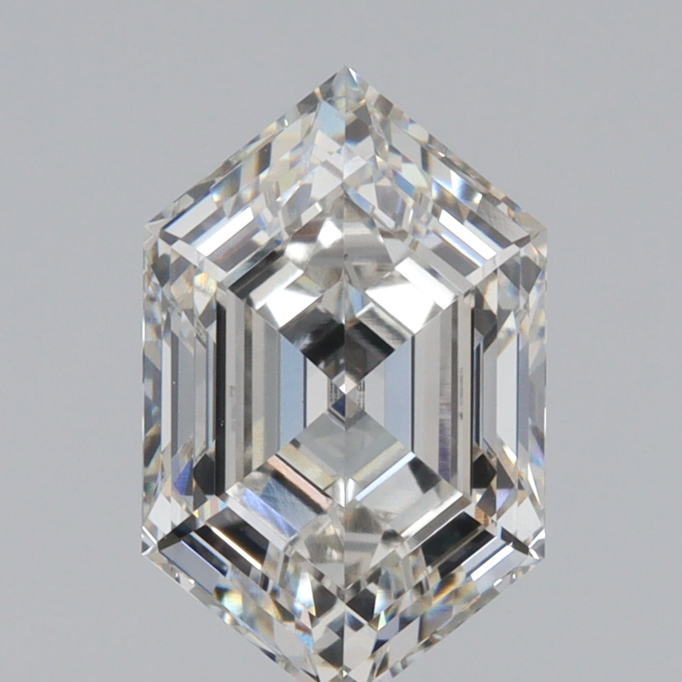 2.77ct | G/VVS2 Hexagon Shape Step Cut Lab Diamond (IGI)