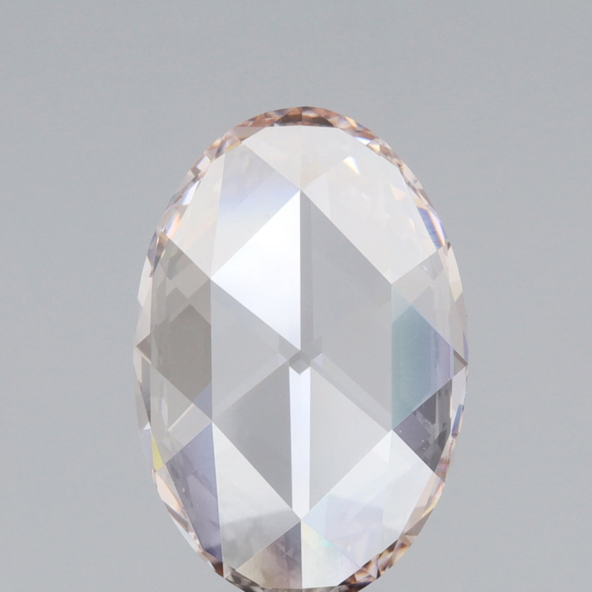 3.07ct | K/VVS2 Champagne Oval Shape Rose Cut Lab Diamond (IGI)-LITHOS Diamond