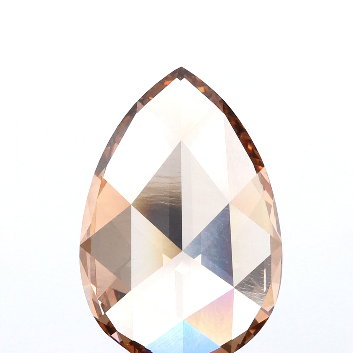 3.17ct | Fancy Brown/VVS2 Champagne Pear Shape Rose Cut Lab Diamond (IGI)