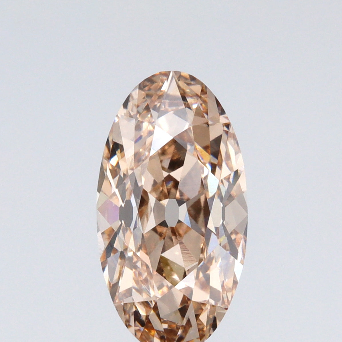 2.52ct | S-T/VVS2 Champagne Oval Shape Old Mine Cut Lab Diamond (IGI)-LITHOS Diamond