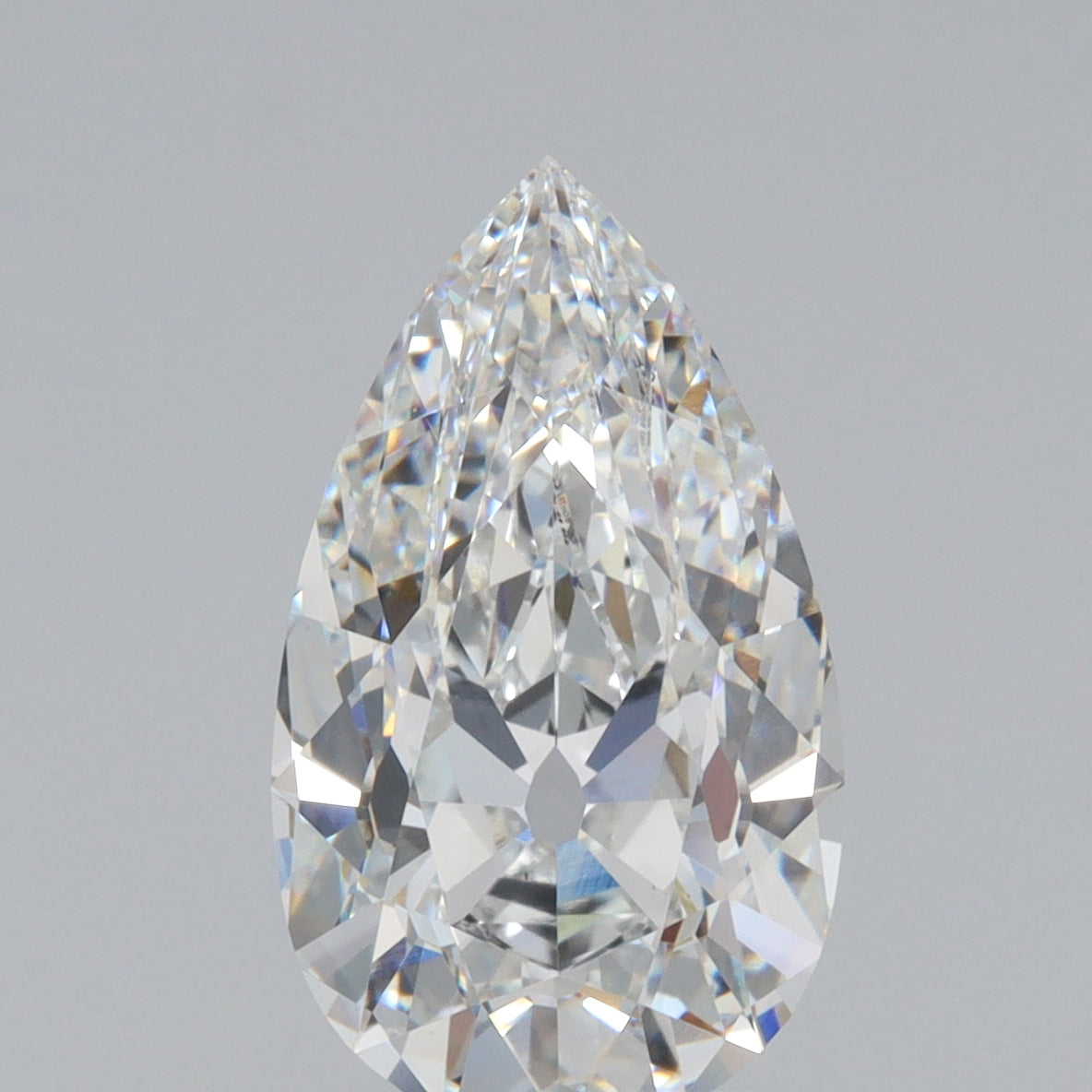 3.21ct | F/VS1 Pear Shape Old Mine Cut Lab Diamond (IGI)