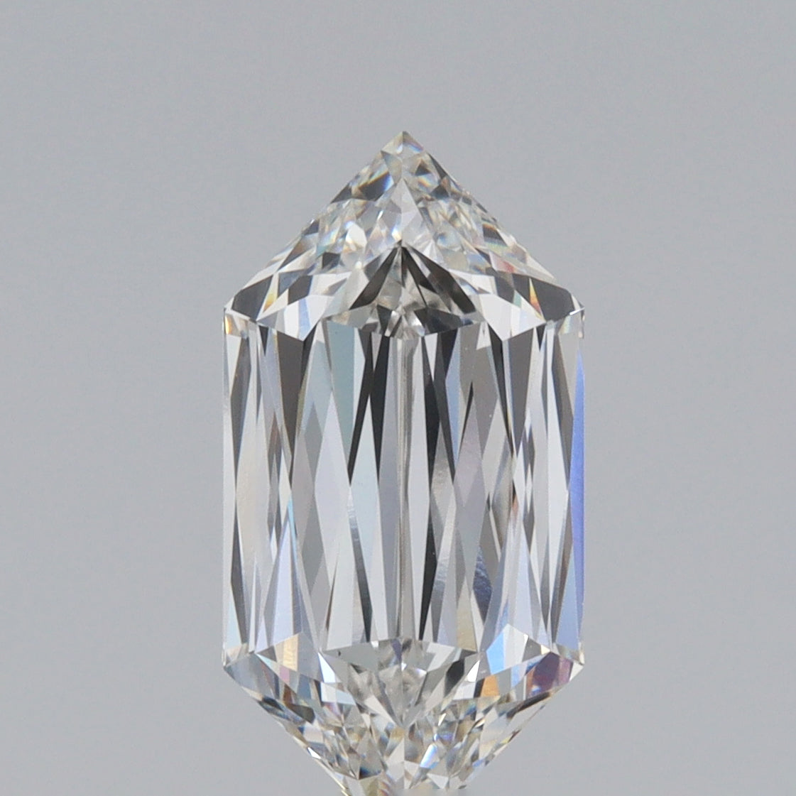 2.64ct | F/VVS2 Hexagon Shape Lattice Cut Lab Diamond (IGI)