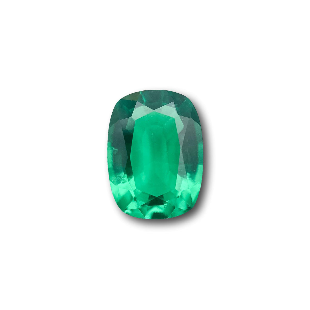3.61ct | Brilliant Cut Cushion Shape Lab Emerald