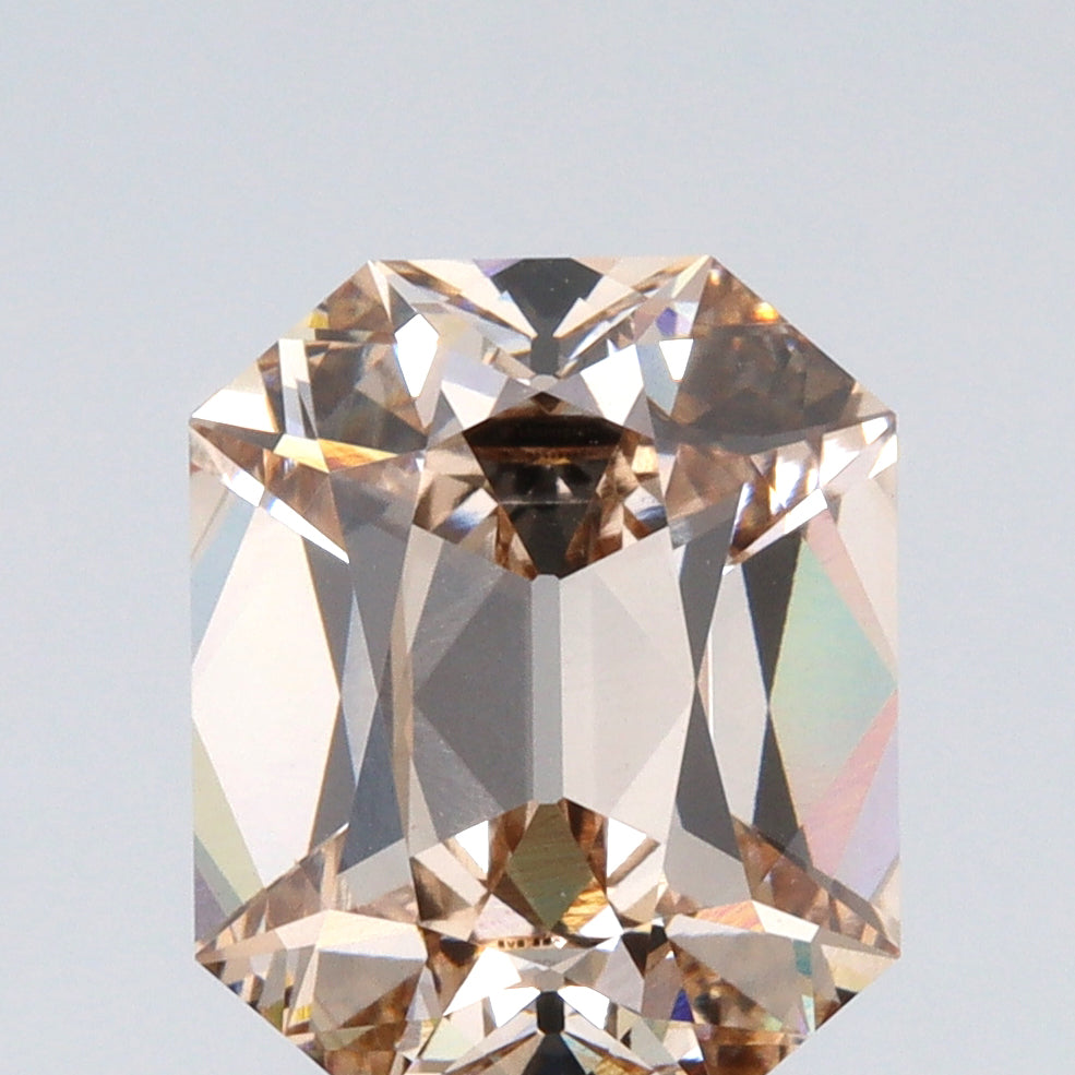 3.04ct | S-T/VVS2 Champagne Octagon Shape Old Mine Cut Lab Diamond (IGI)