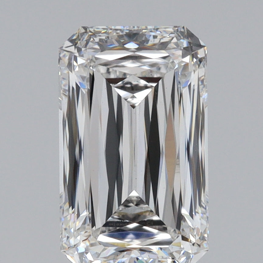 2.42ct | F/VS1 Emerald Shape Lattice Cut Lab Diamond (IGI)