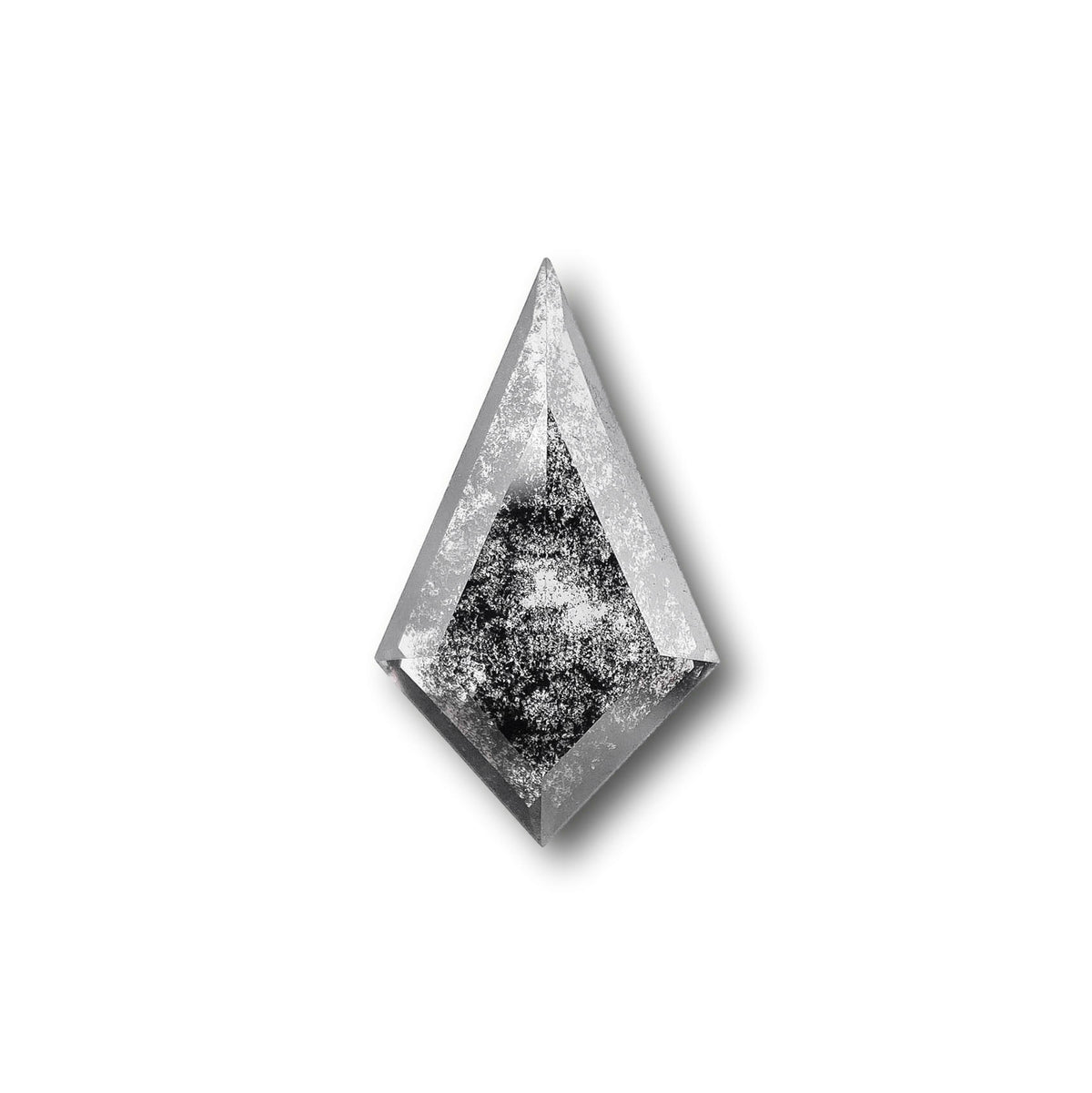 1.80ct | Salt & Pepper Kite Shape Step Cut Lab Diamond