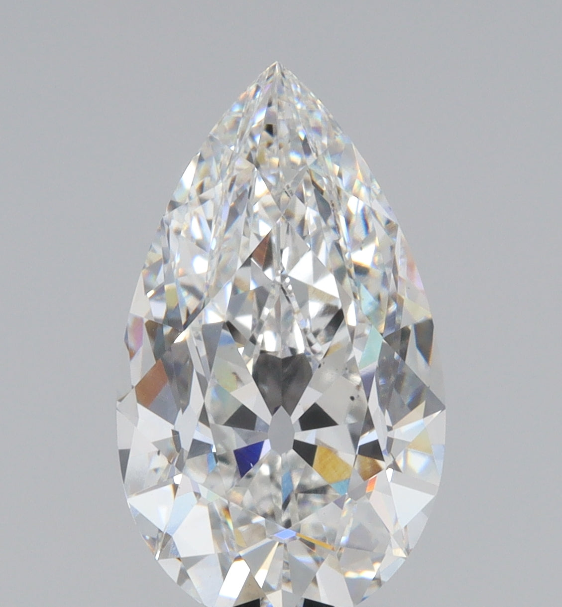 4.02ct | E/VS2 Pear Shape Old Mine Cut Lab Diamond (IGI)