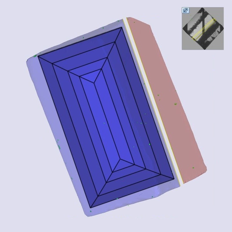 1.84ct | E/VVS2 Baguette Shape Step Cut Lab Diamond (IGI)-LITHOS Diamond