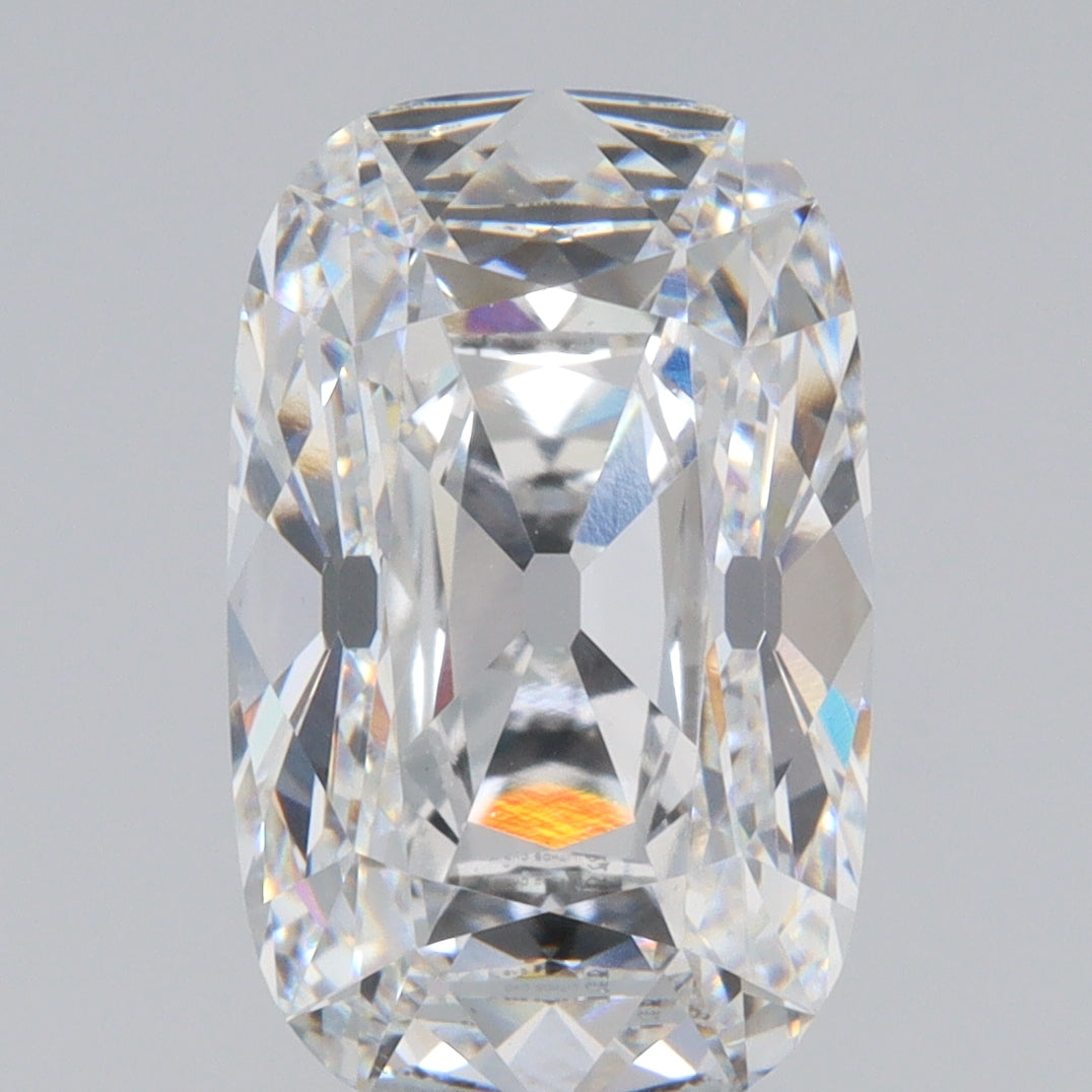 4.13ct | E/VVS2 Antique Cushion Shape Old Mine Cut Lab Diamond (IGI)