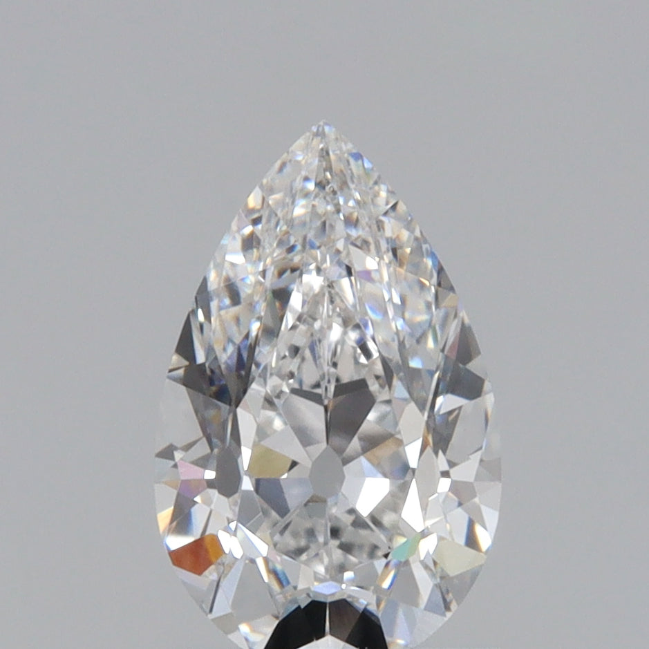 1.09ct | D/VVS2 Pear Shape Old Mine Cut Lab Diamond (IGI)