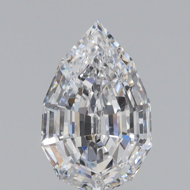 1.02ct | D/VVS1 Pear Shape Step Cut Lab Diamond (IGI)