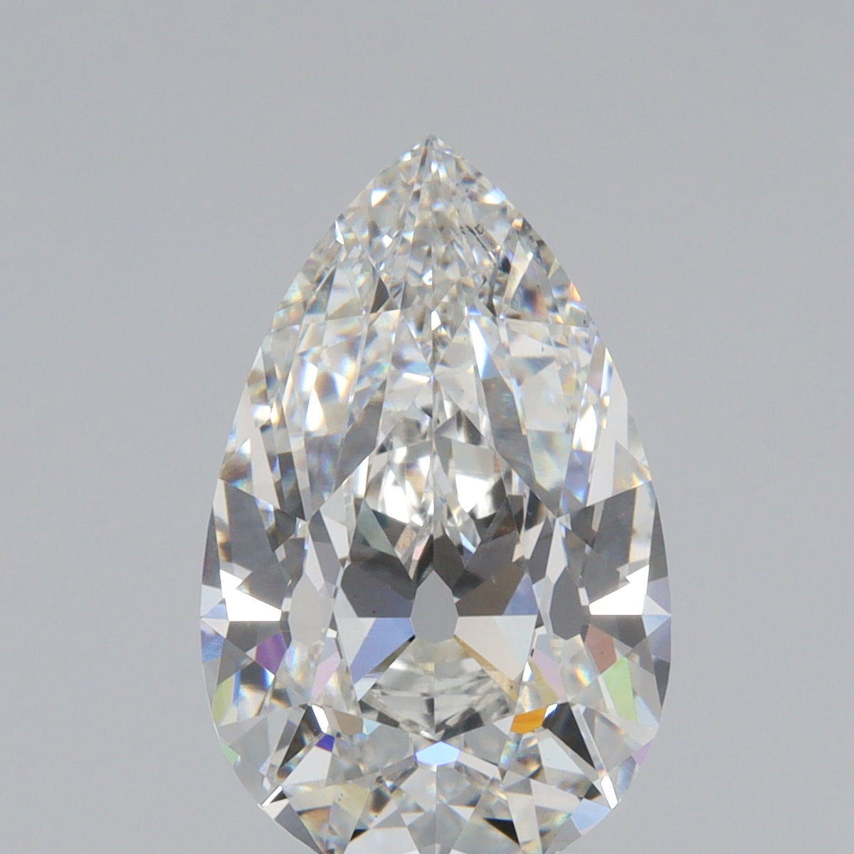 3.86ct | F/VS1 Pear Shape Old Mine Cut Lab Diamond (IGI)