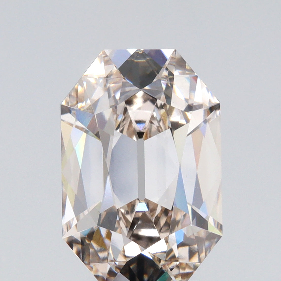 3.58ct | K/VVS2 Champagne Octagon Shape Old Mine Cut Lab Diamond (IGI)-LITHOS Diamond