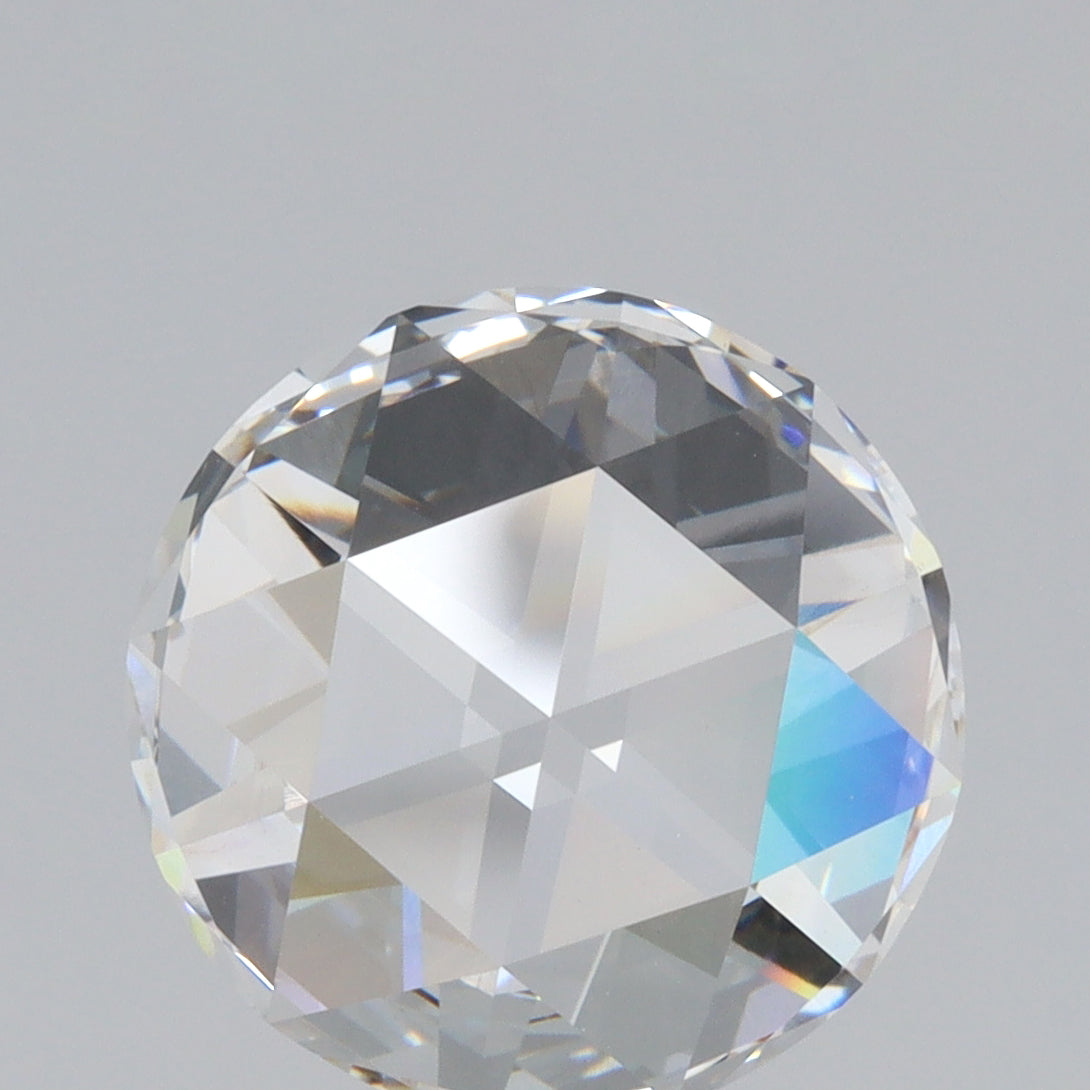2.90ct | F/VVS2 Round Shape Rose Cut Lab Diamond (IGI)