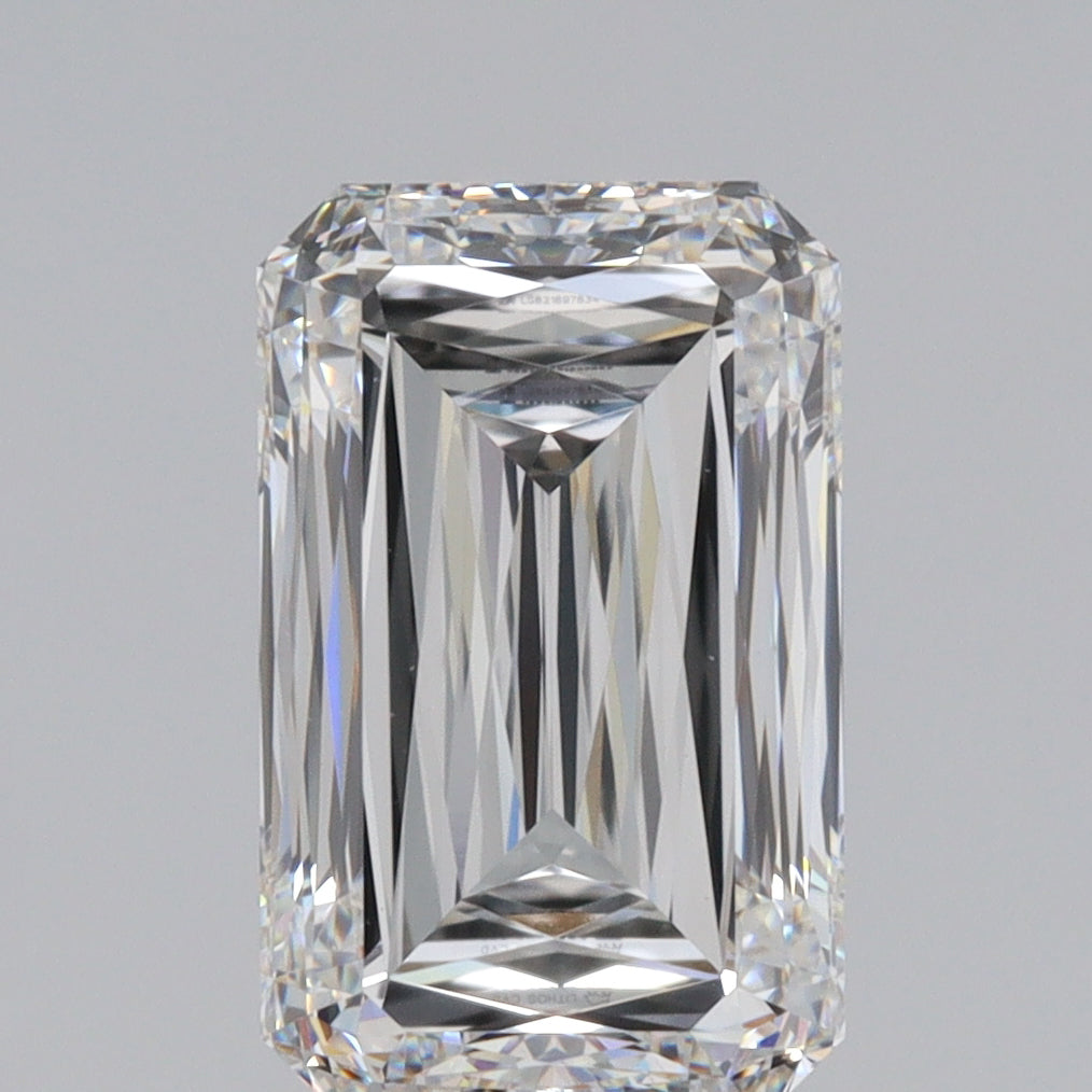 2.28ct | F/VVS2 Emerald Shape Lattice Cut Lab Diamond (IGI)