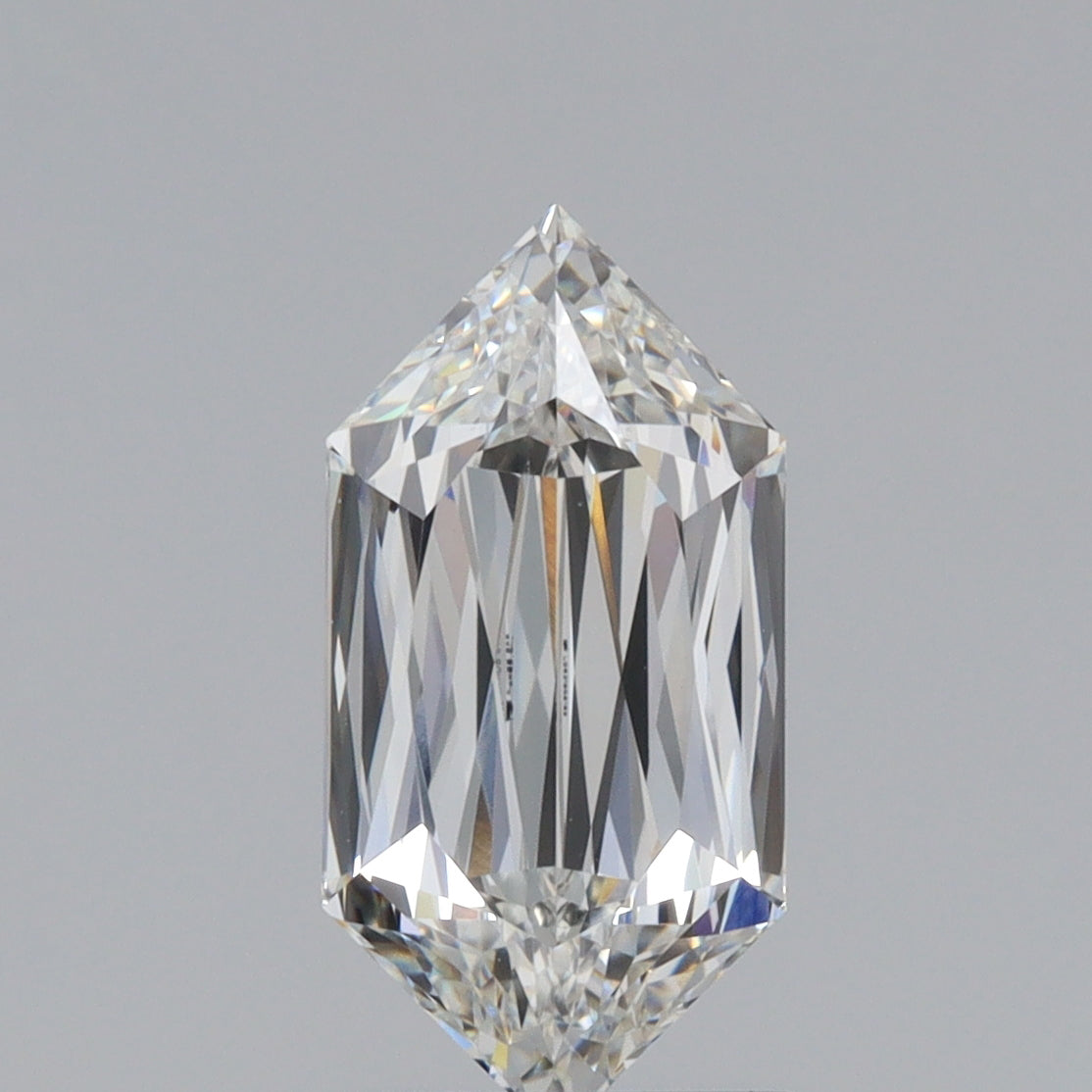2.13ct | F/VVS2 Hexagon Shape Lattice Cut Lab Diamond (IGI)