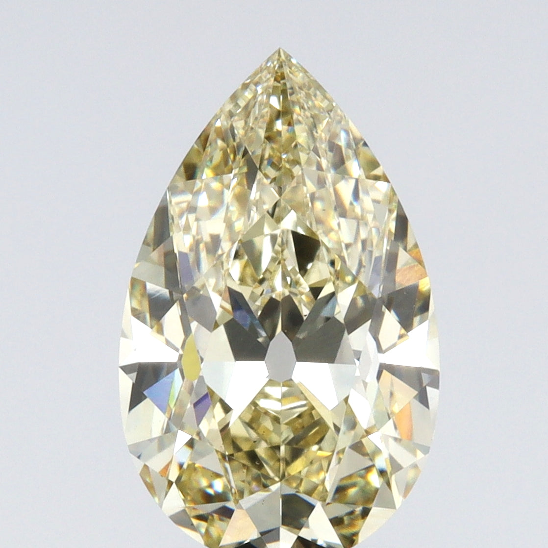 3.52ct | Q-R/VS1 Pear Shape Old Mine Cut Lab Diamond (IGI)