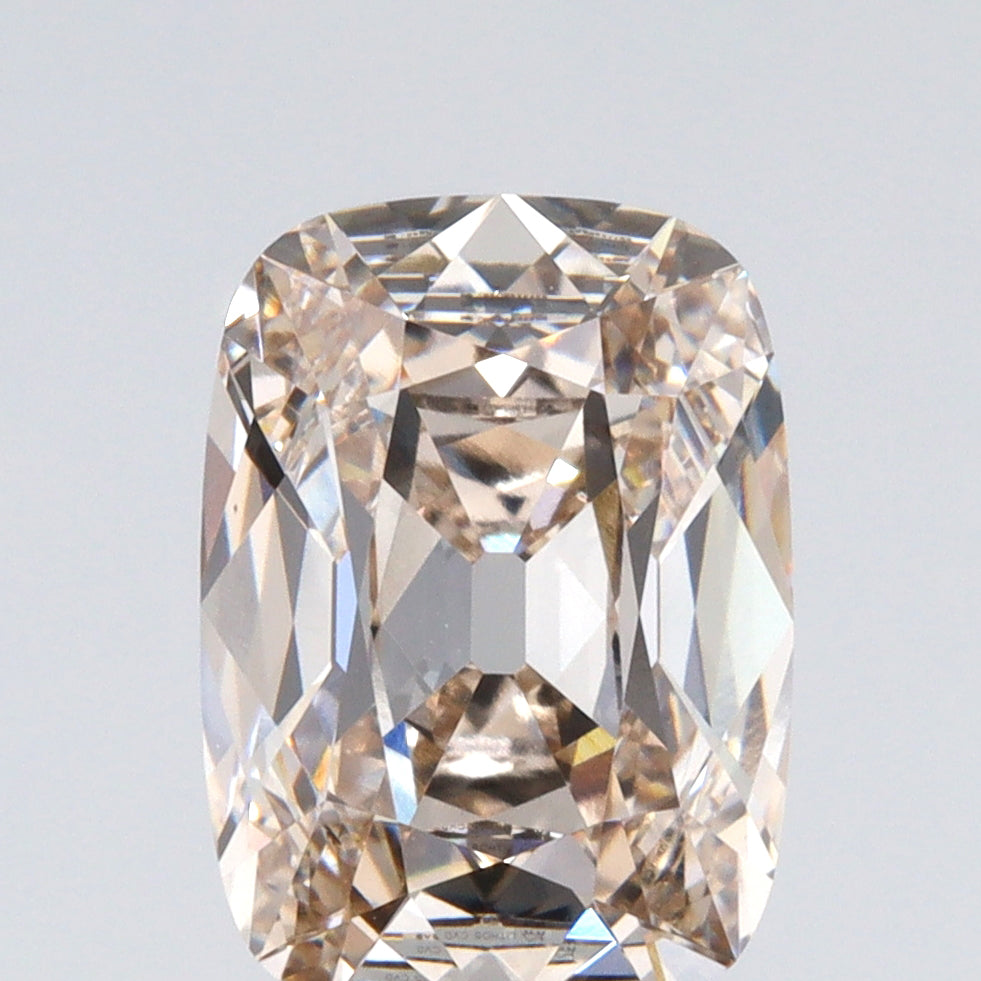 2.59ct | K/VS1 Champagne Cushion Shape Old Mine Cut Lab Diamond (IGI)