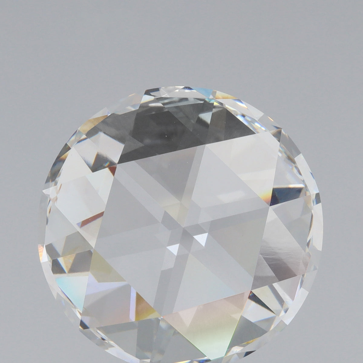 8.01ct | F/VVS2 Round Shape Rose Cut Lab Diamond (IGI)-LITHOS Diamond