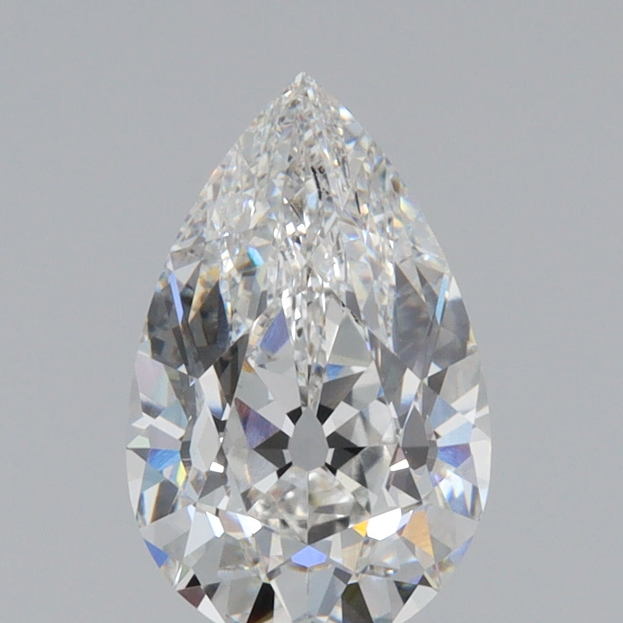 1.91ct | F/VVS2 Pear Shape Old Mine Cut Lab Diamond (IGI)