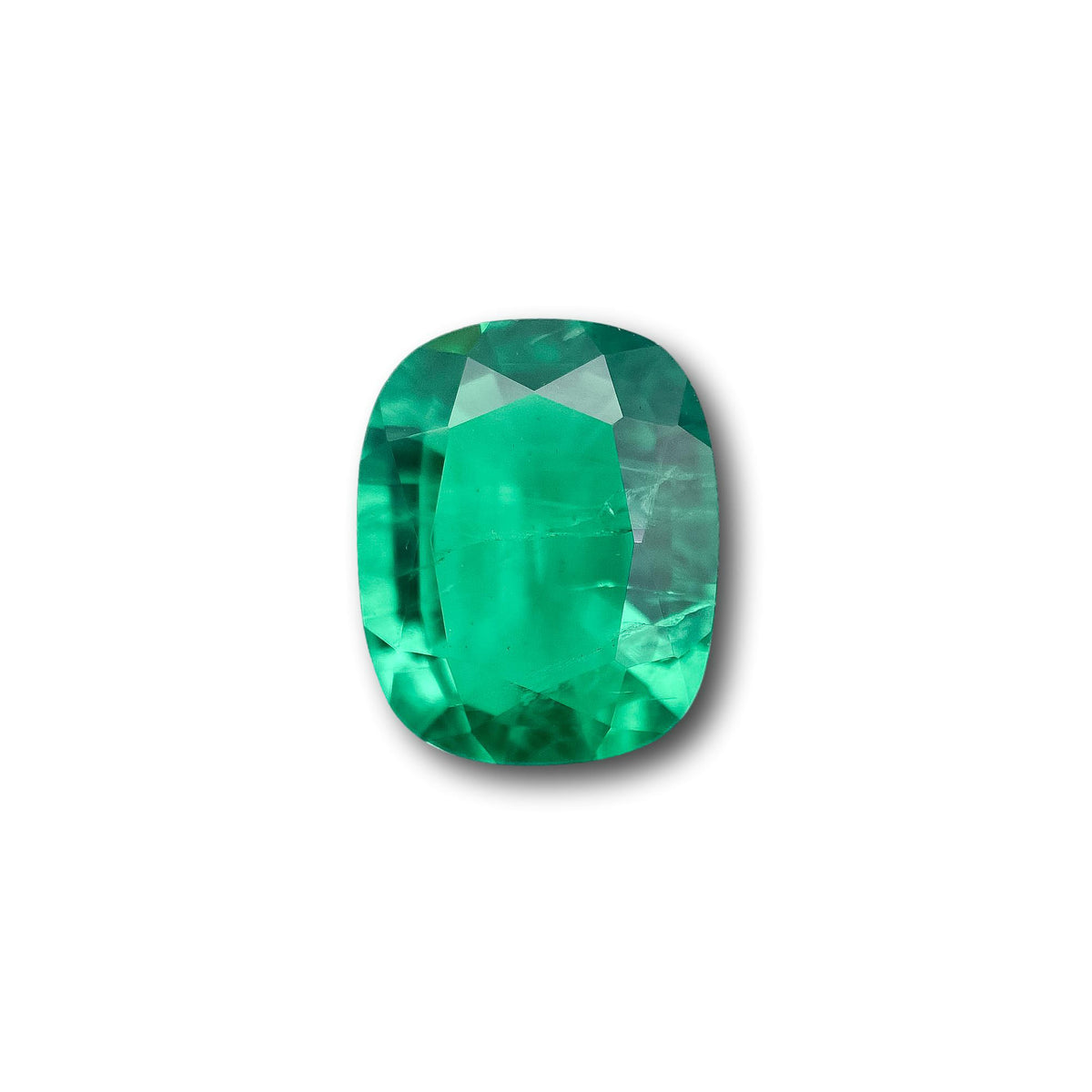 3.69ct | Brilliant Cut Cushion Shape Lab Emerald