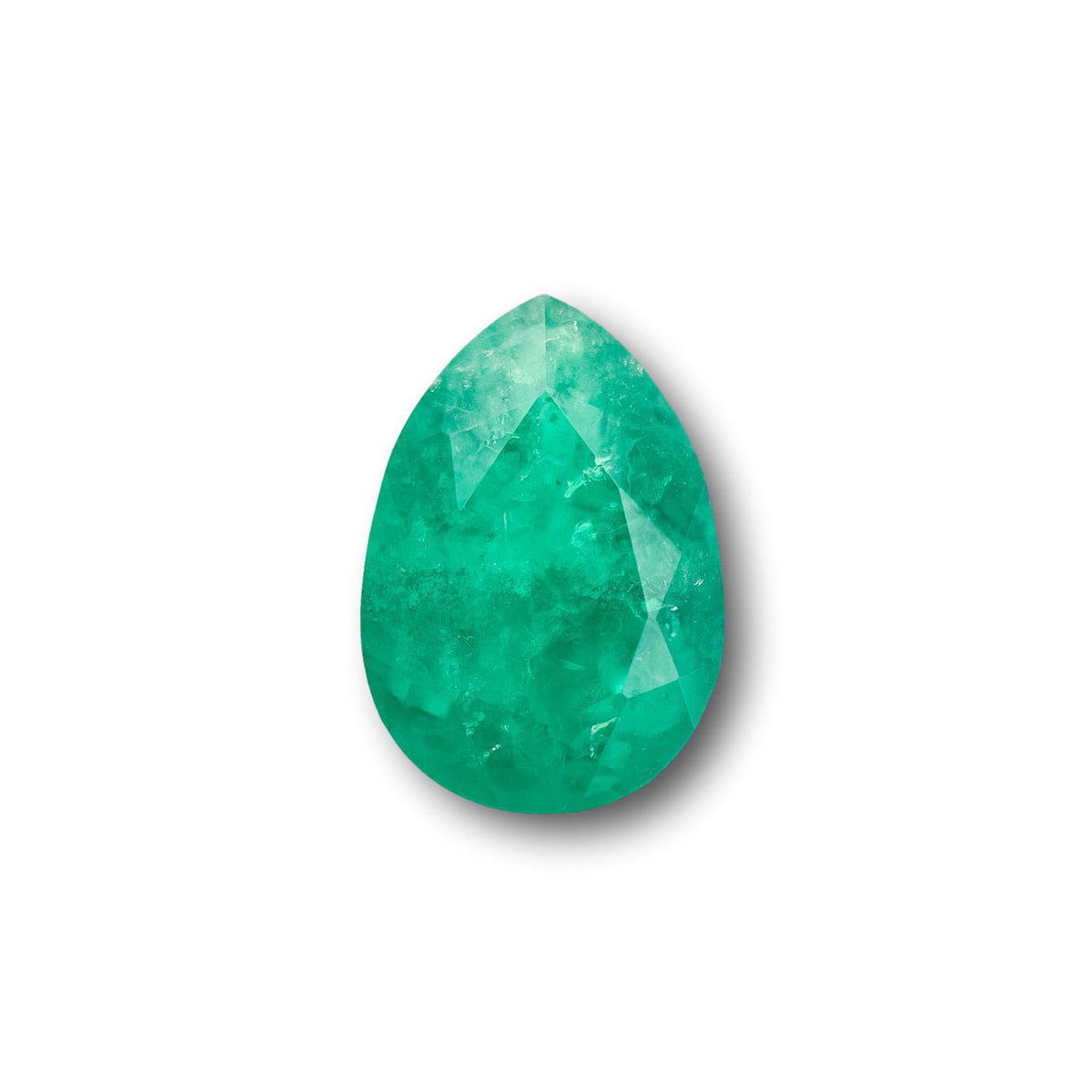 3.00ct | Brilliant Cut Pear Shape Lab Emerald (GSI)