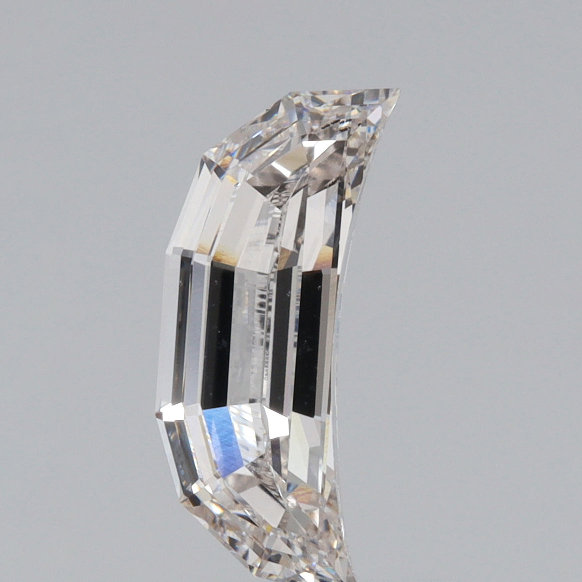 2.11ct | H/VS1 Half Moon Shape Step Cut Lab Diamond (IGI)-LITHOS Diamond