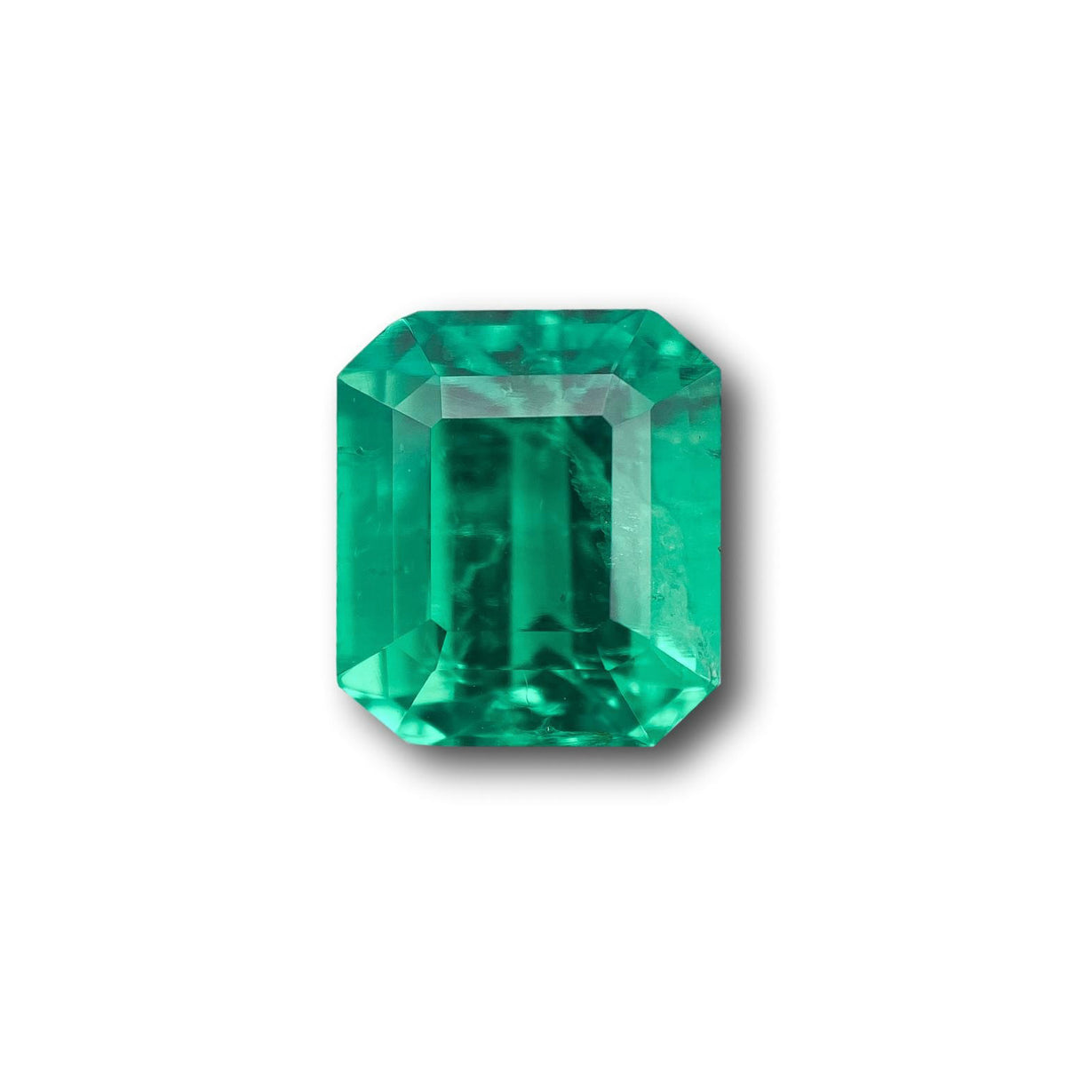 4.08ct | Step Cut Emerald Shape Lab Emerald