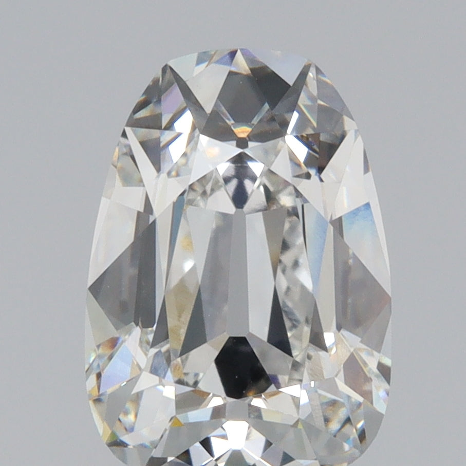 3.01ct | F/VVS2 Tapered Cushion Shape Old Mine Cut Lab Diamond (IGI)