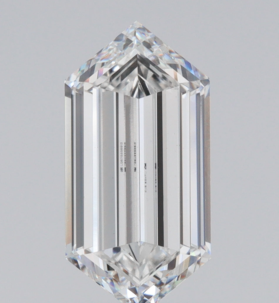 2.81ct | F/VS1 Hexagon Shape Step Cut Lab Diamond (IGI)