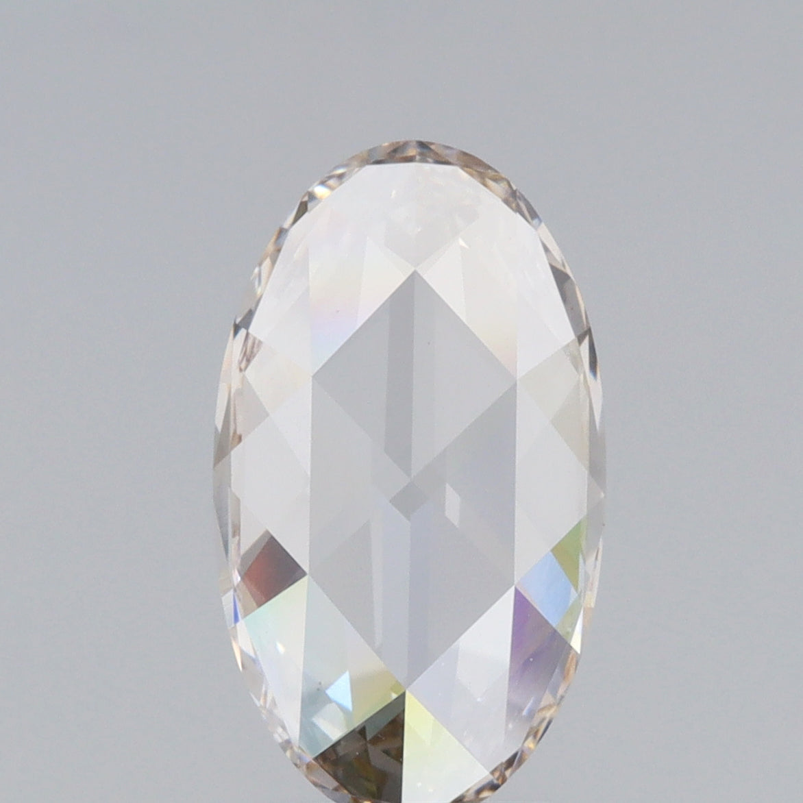 1.73ct | J/VS1 Champagne Oval Shape Rose Cut Lab Diamond (IGI)-LITHOS Diamond