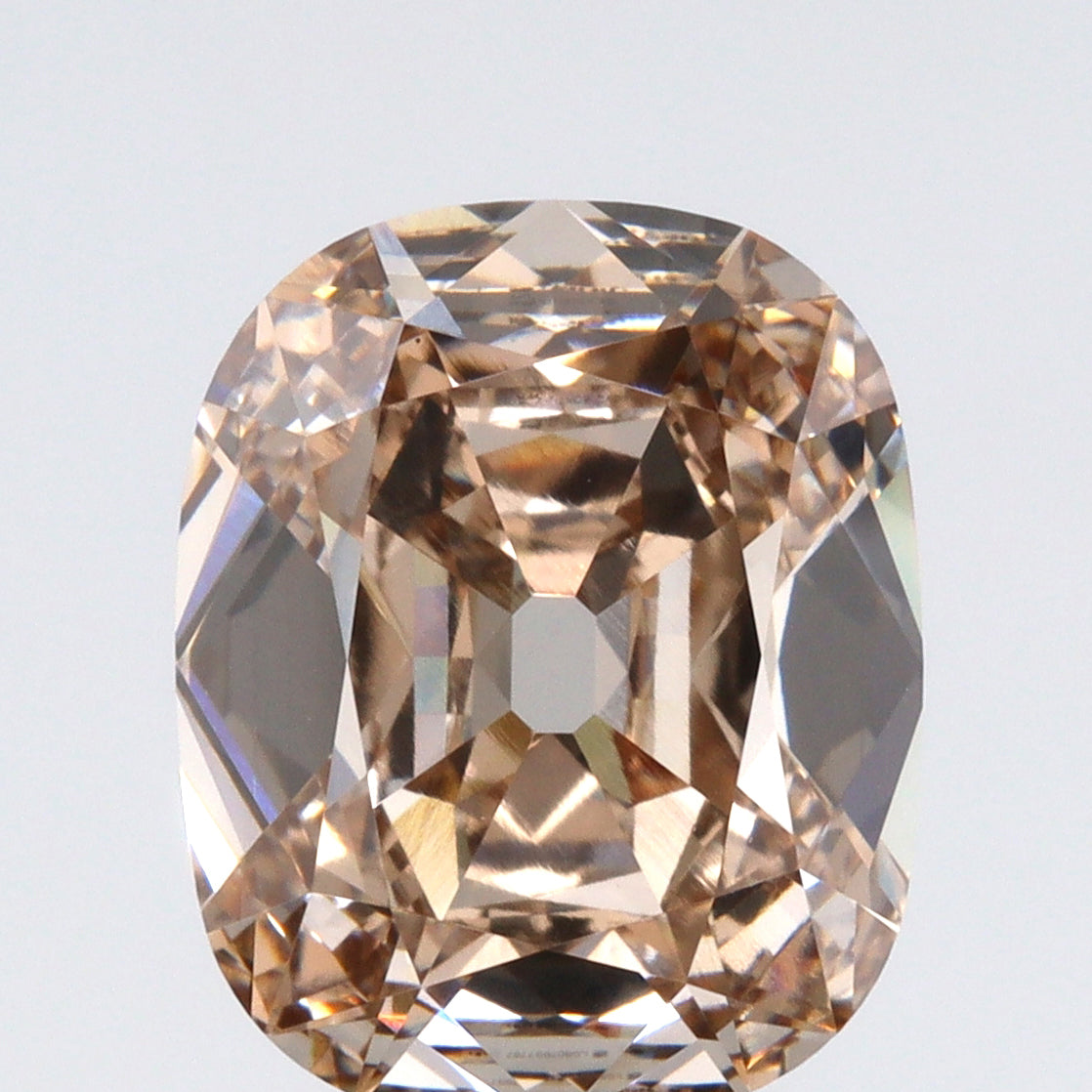 3.01ct |Light Brown/VS1 Cushion Old Mine Cut Lab Diamond (IGI)-LITHOS Diamond