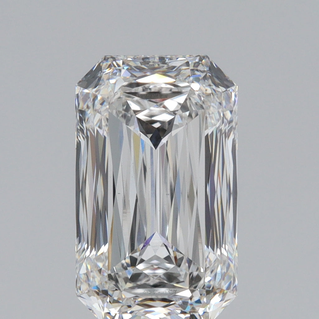 3.12ct | F/VS1 Emerald Shape Lattice Cut Lab Diamond (IGI)