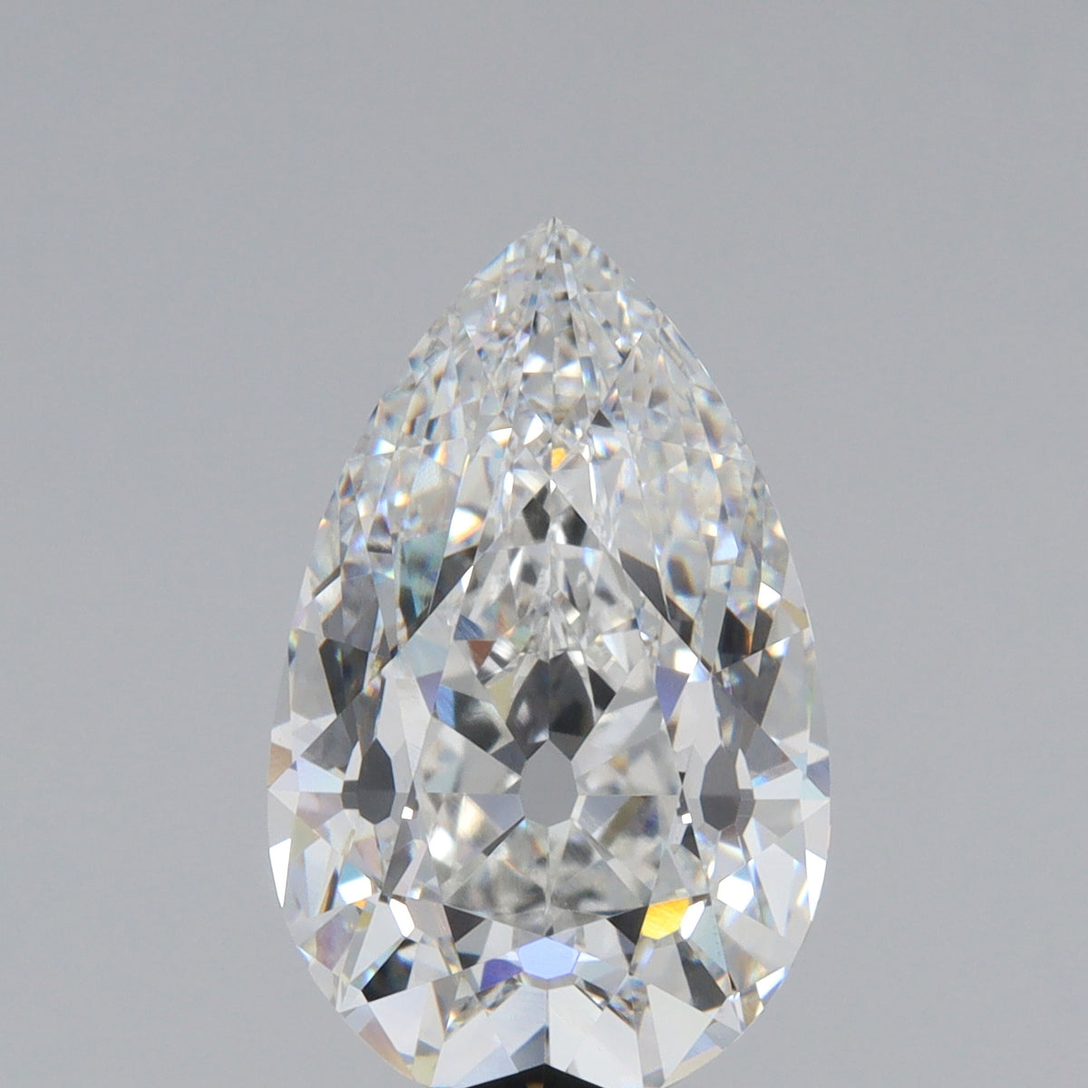 4.65ct | E/VS1 Pear Shape Old Mine Cut Lab Diamond (IGI)