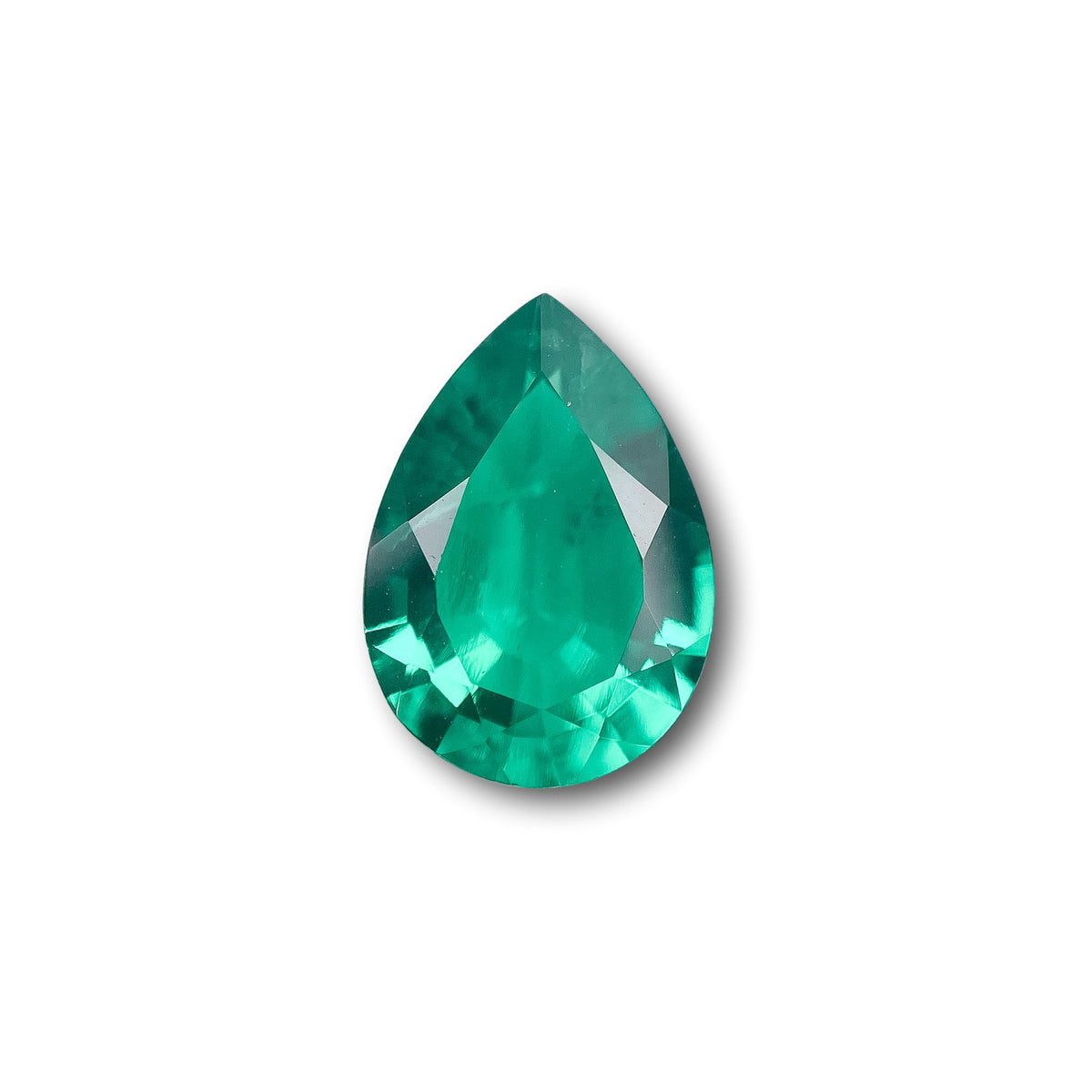 1.82ct | Brilliant Cut Pear Shape Lab Emerald