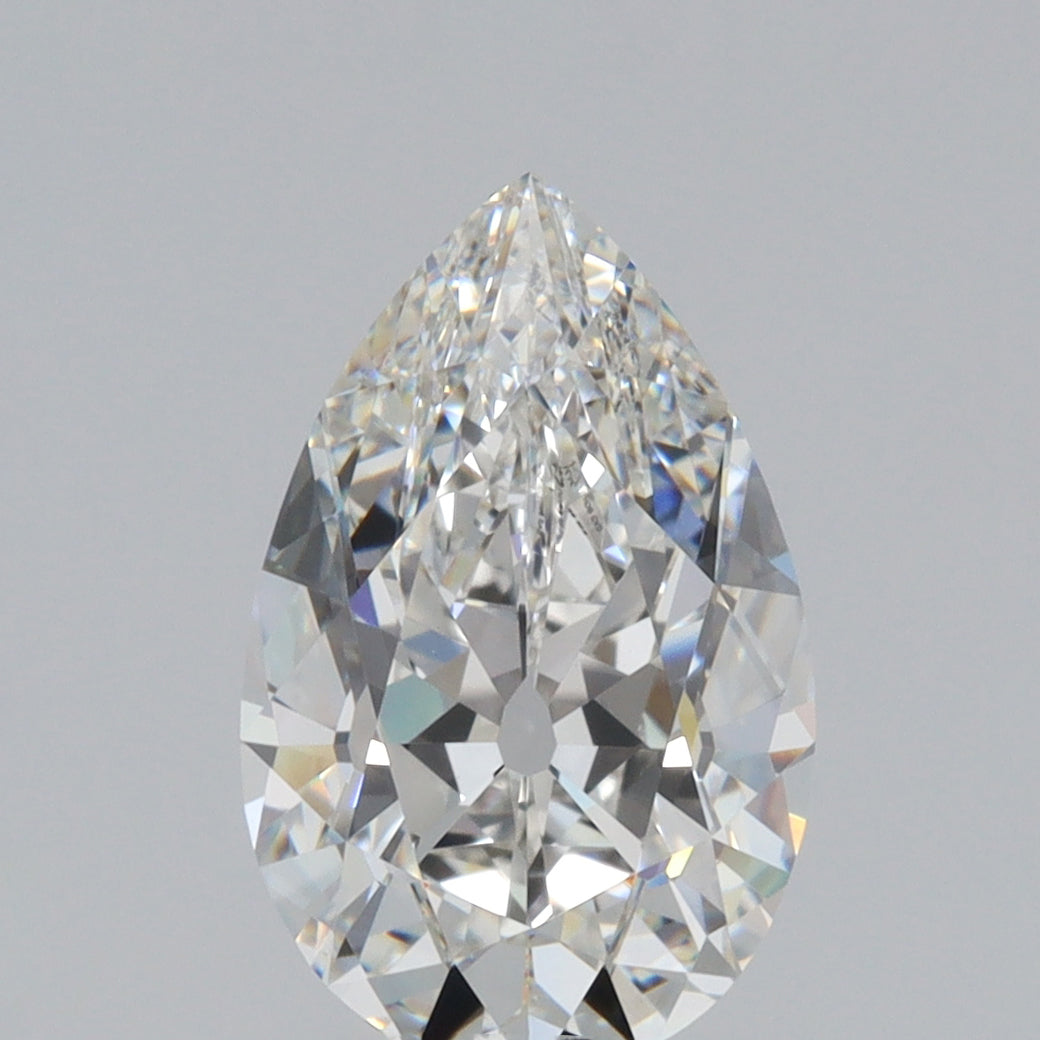 2.40ct | F/VVS2 Pear Shape Old Mine Cut Lab Diamond (IGI)-LITHOS Diamond