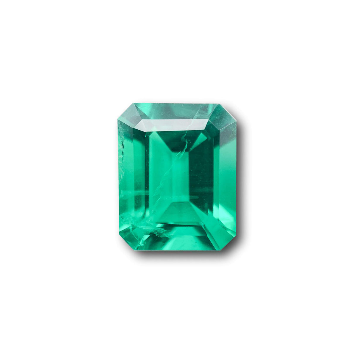 4.60ct | Step Cut Emerald Shape Lab Emerald
