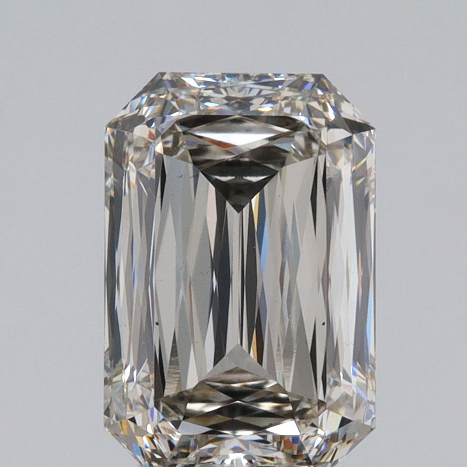2.91ct | J/VS2 Emerald Shape Lattice Cut Lab Diamond (IGI)-LITHOS Diamond