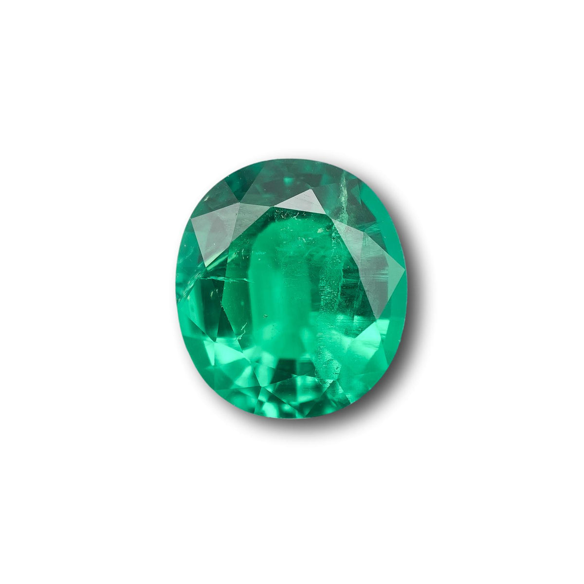 4.45ct | Brilliant Cut Oval Shape Lab Emerald (GSI)