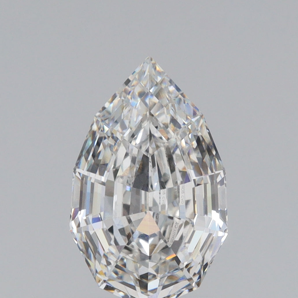 2.12ct | E/VS1 Pear Shape Step Cut Lab Diamond (IGI)-LITHOS Diamond
