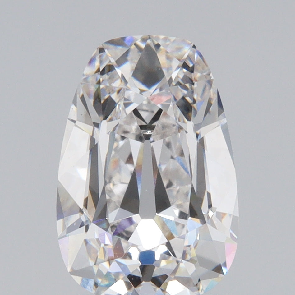 2.85ct | E/VS1 Tapered Cushion Shape Old Mine Cut Lab Diamond (IGI)