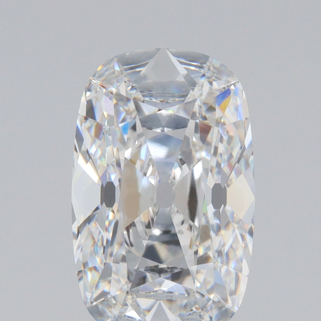 3.41ct | E/VS1 Cushion Shape Antique Old Mine Cut Lab Diamond (IGI)