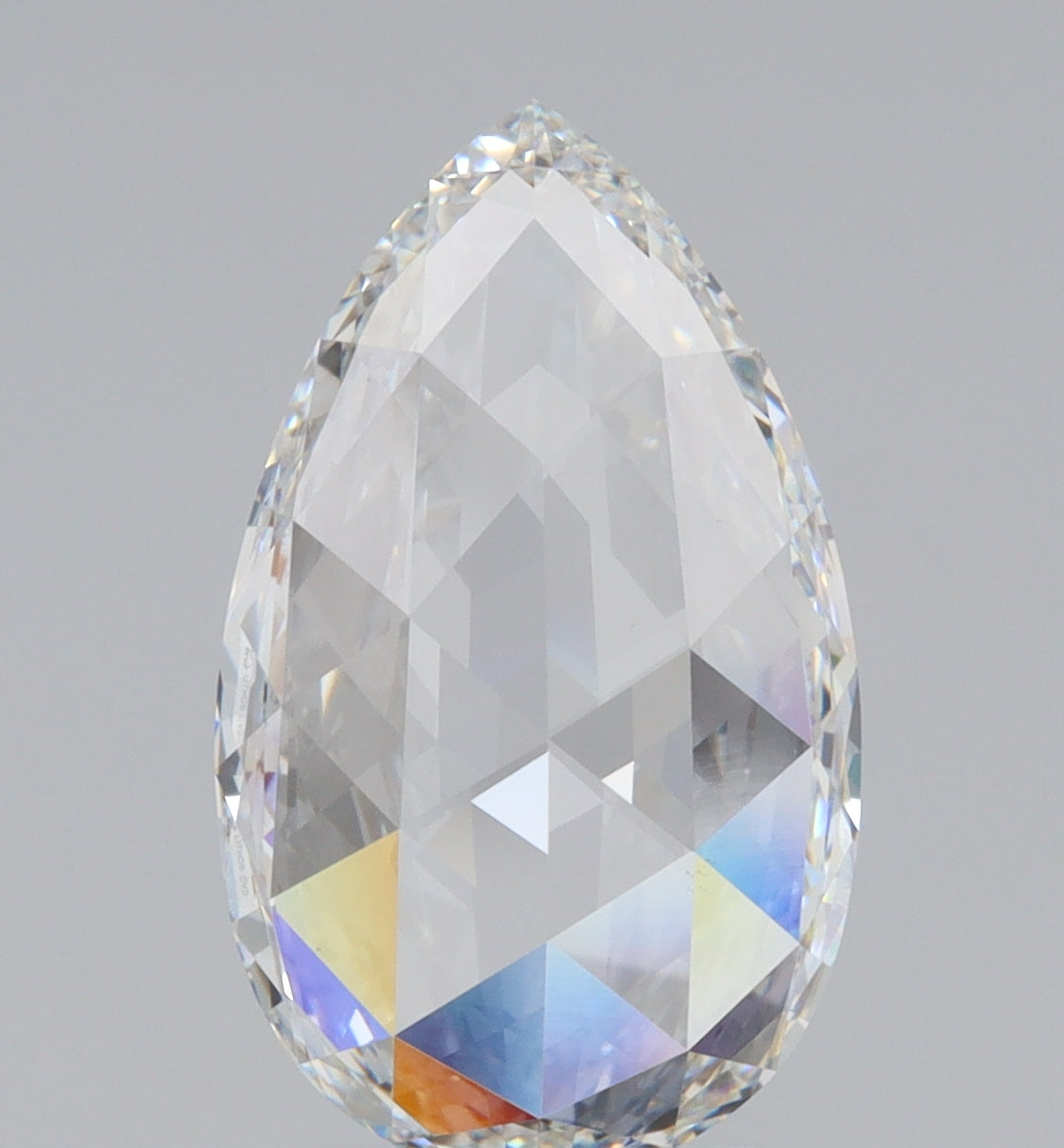 3.01ct | F/VS1 Pear Shape Rose Cut Lab Diamond (IGI)