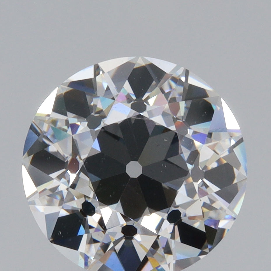 3.54ct | E/VS1 Round Shape Old European Cut Lab Diamond (IGI)
