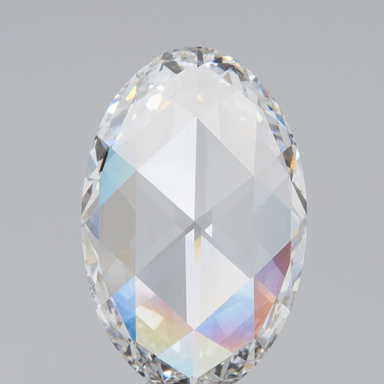 2.86ct oval rose cut lab diamond