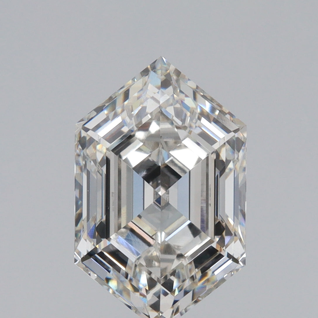 2.77ct | G/VVS2 Hexagon Shape Step Cut Lab Diamond (IGI)-LITHOS Diamond