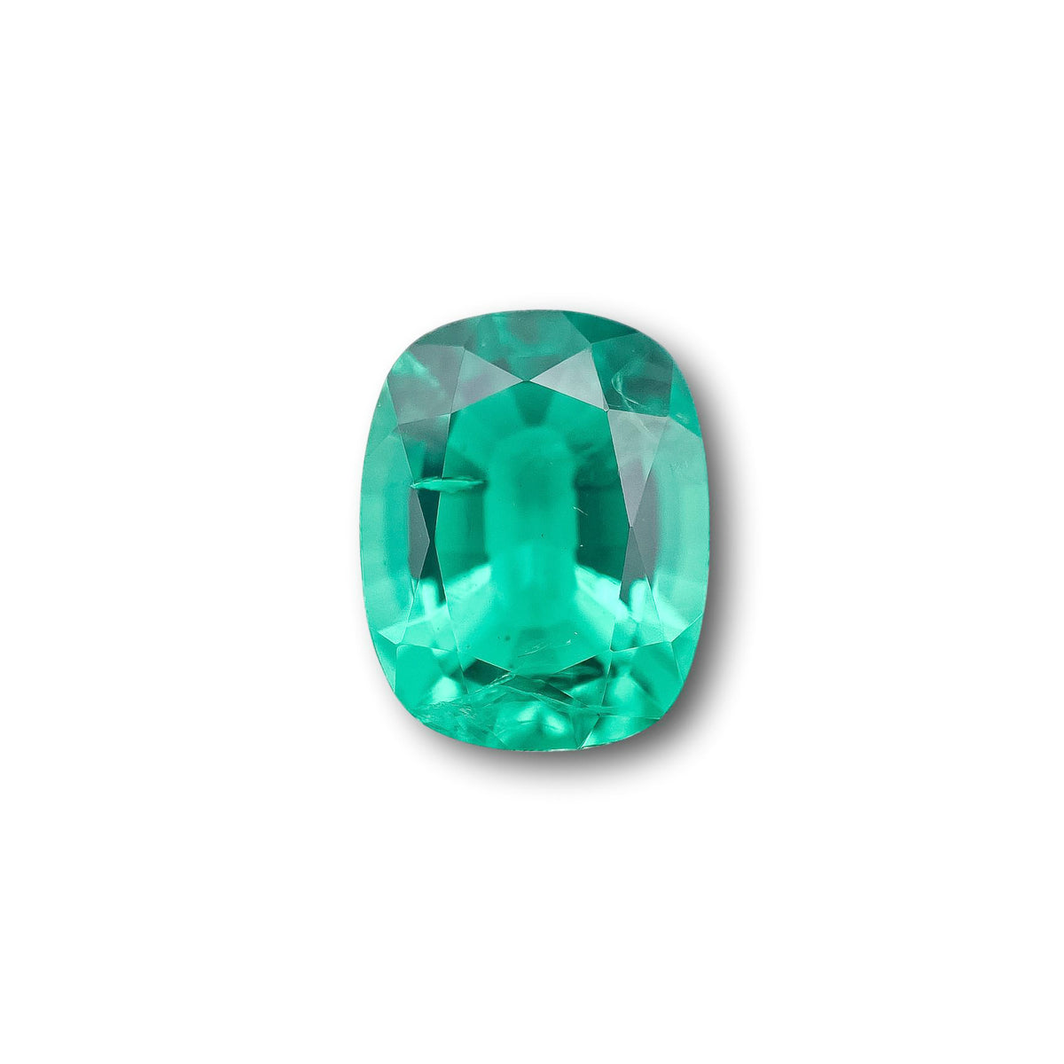 3.07ct | Brilliant Cut Cushion Shape Lab Emerald